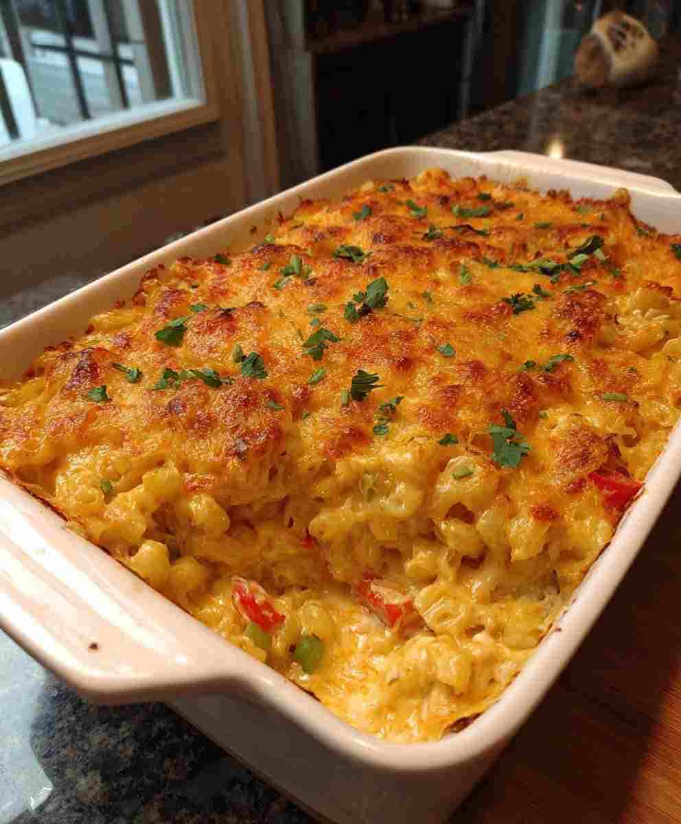 Amazing King Ranch Chicken Mac and Cheese