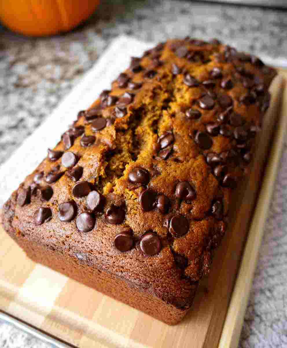 Brown Butter Chocolate Chip Pumpkin Bread
