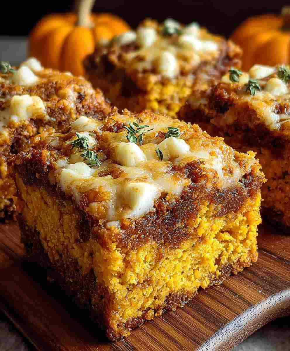 Brown Butter Pumpkin Blondies