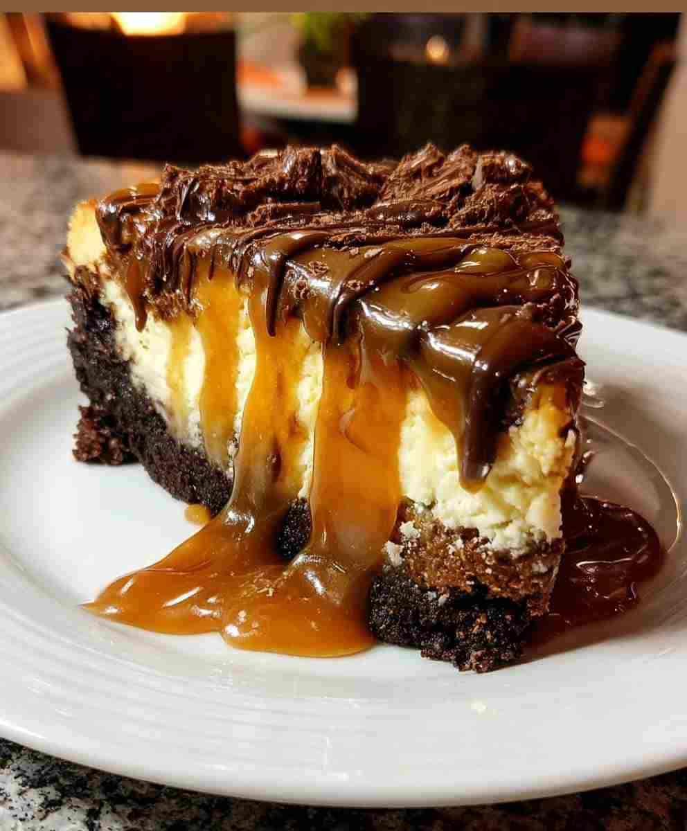 Brownie Caramel Cheesecake