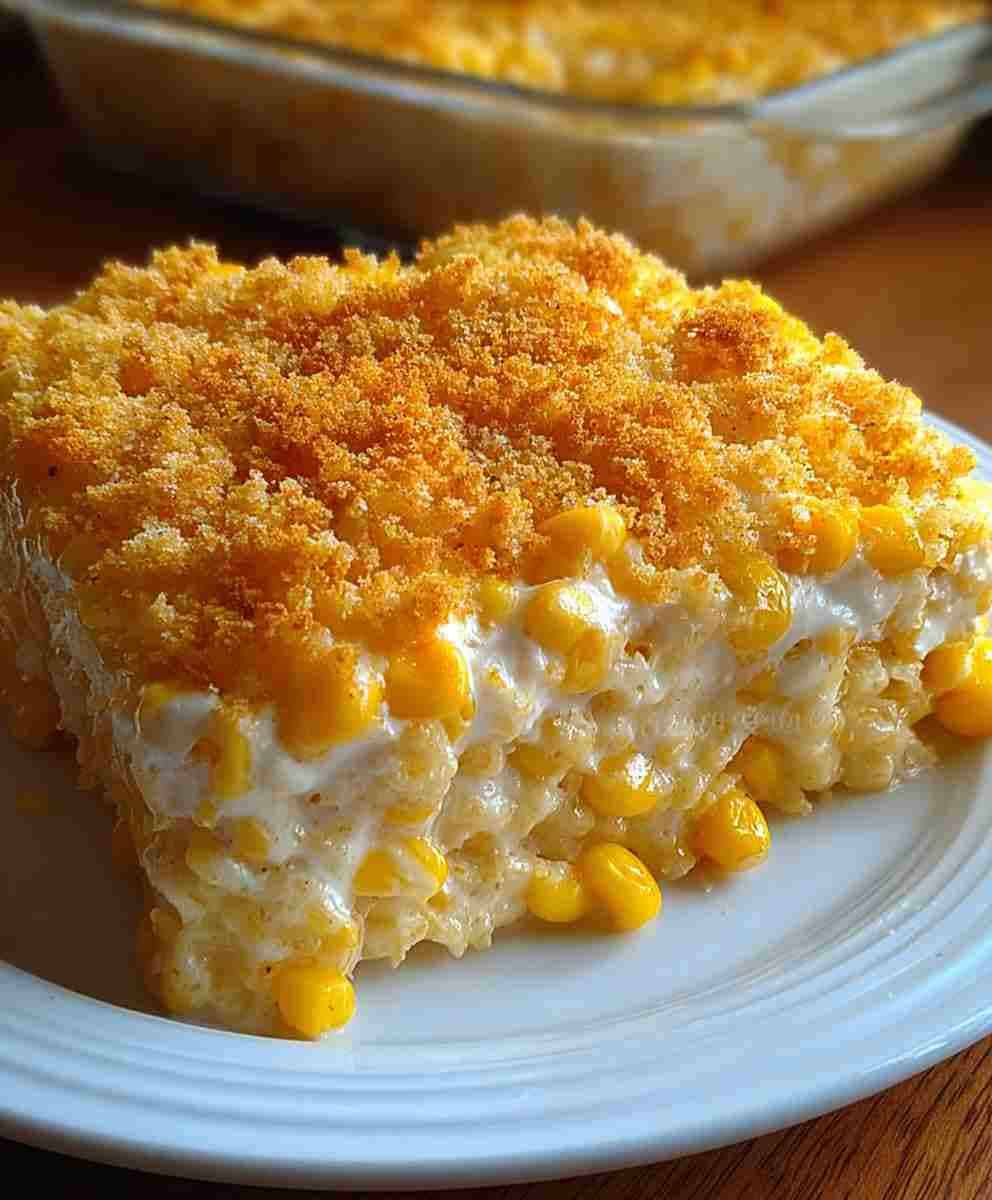 Cheesy Cream Cheese Corn Casserole