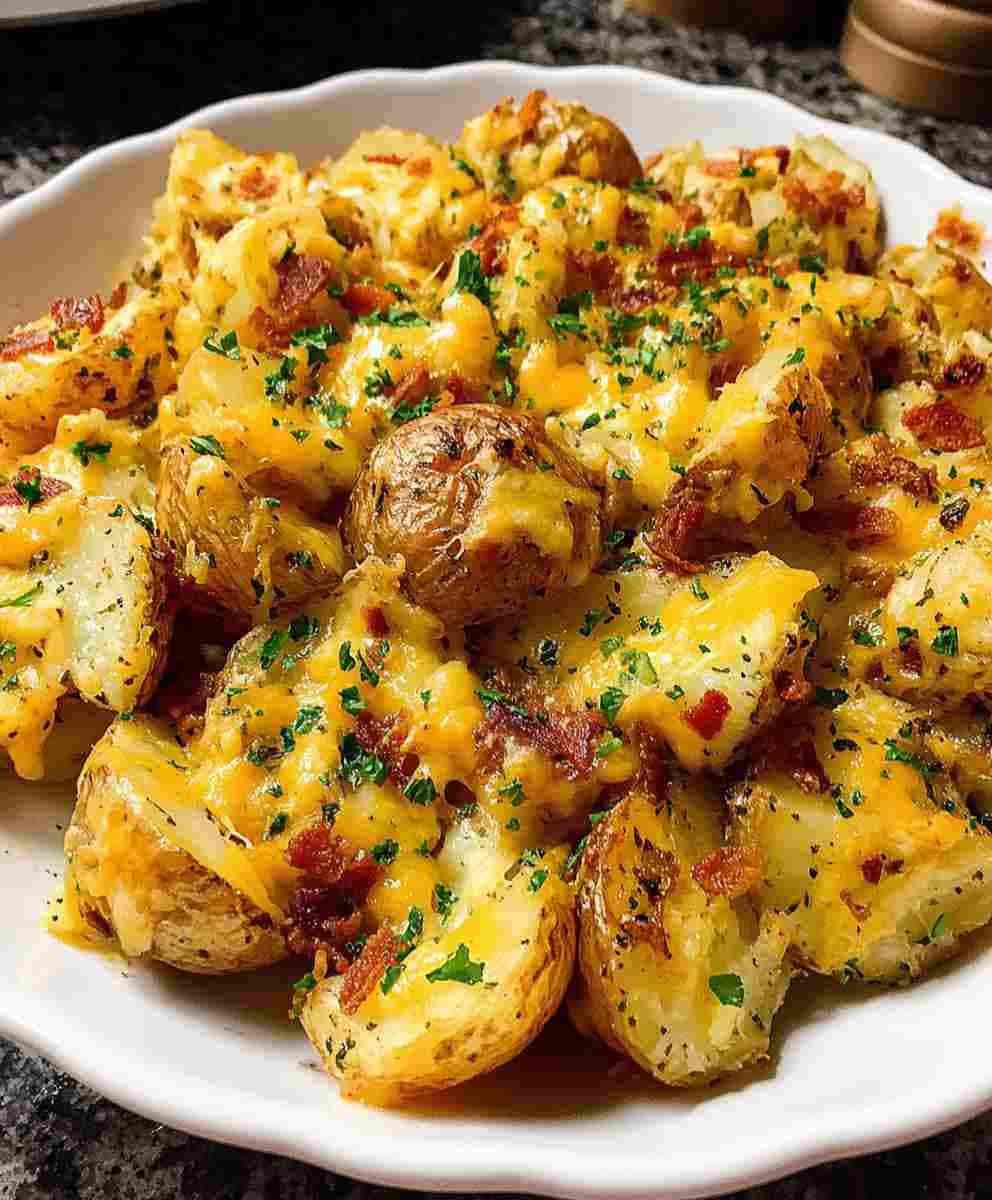 Cheesy Ranch Oven Roasted Potatoes