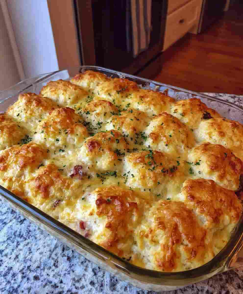 Chicken Bubble Biscuit Bake