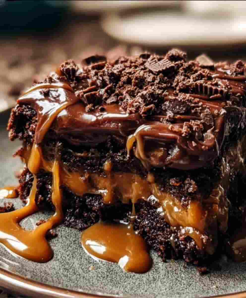 Chocolate Caramel Dump Cake