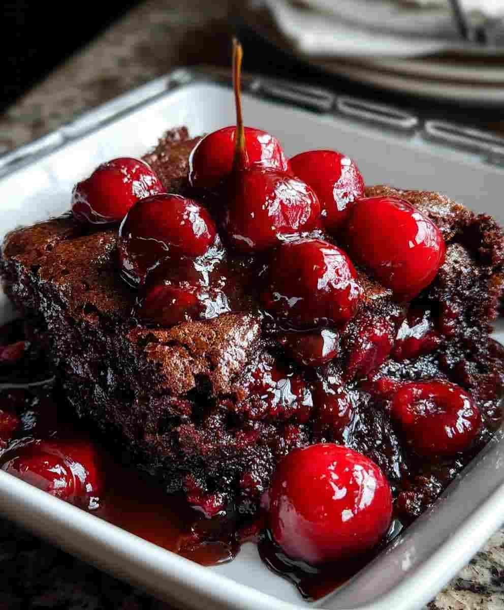 Chocolate Cherry Dump Cake