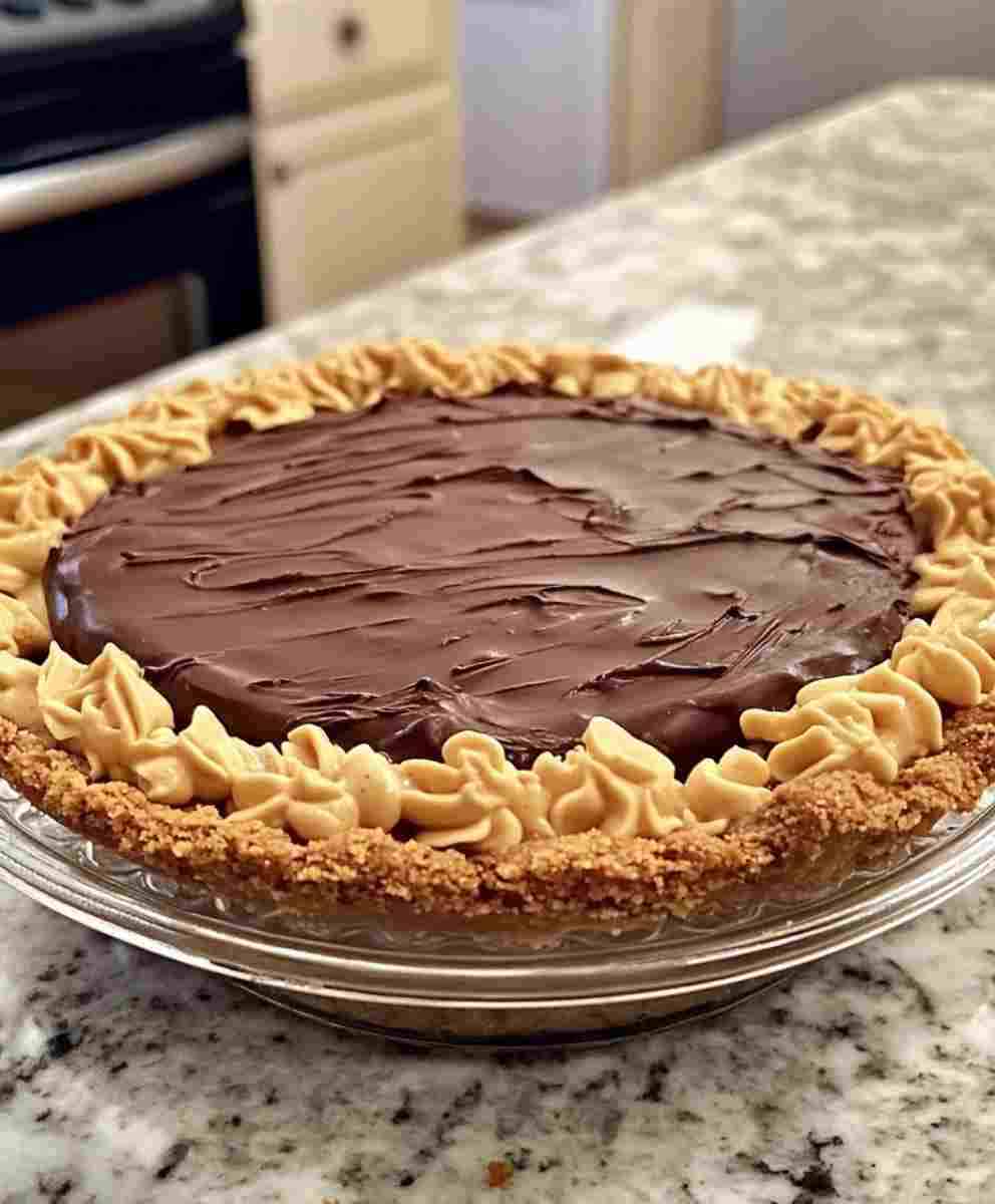Chocolate Peanut Butter Cream Pie