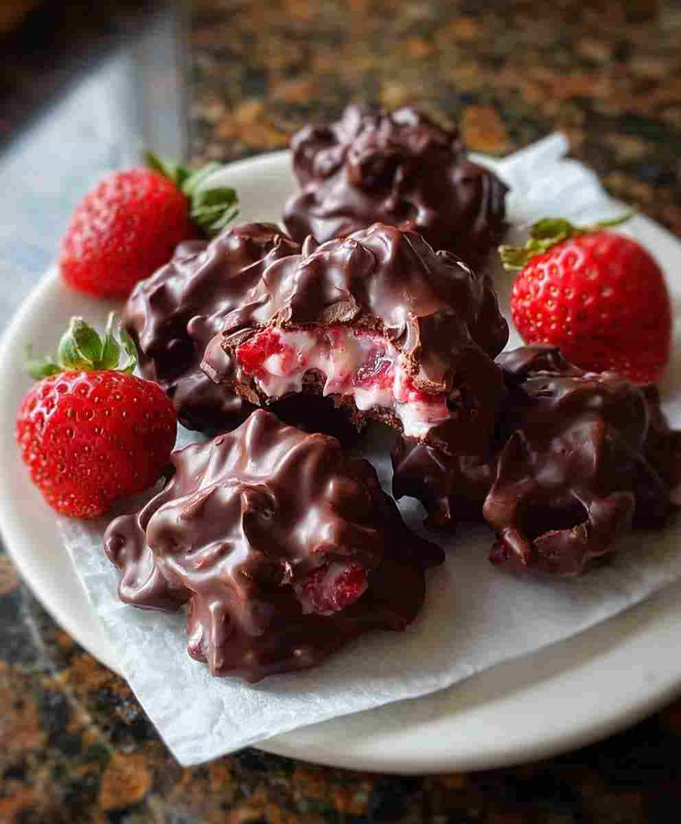 Chocolate Strawberry Yogurt Clusters: A Healthy Sweet Treat