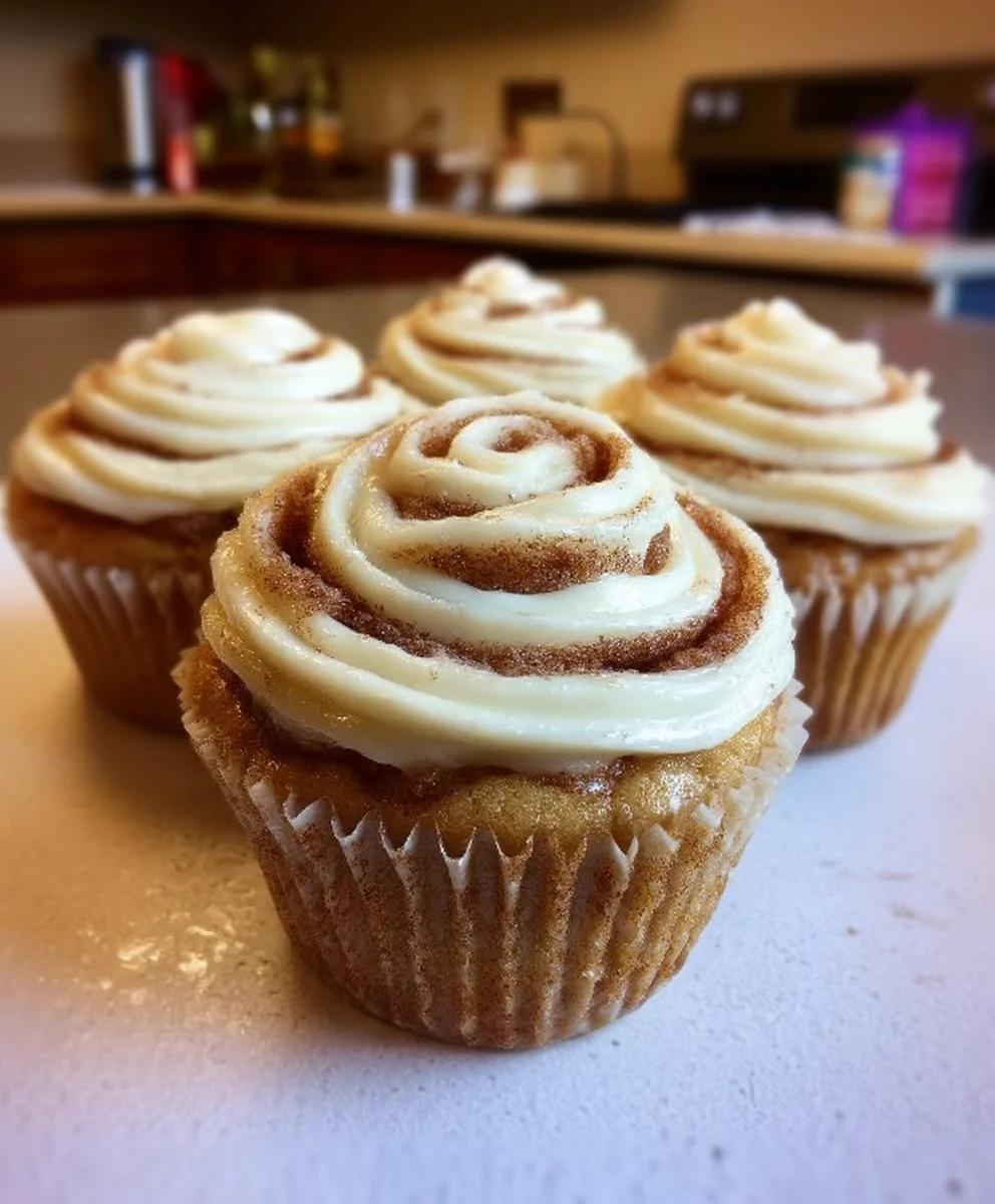 Cinnamon Roll Cupcakes