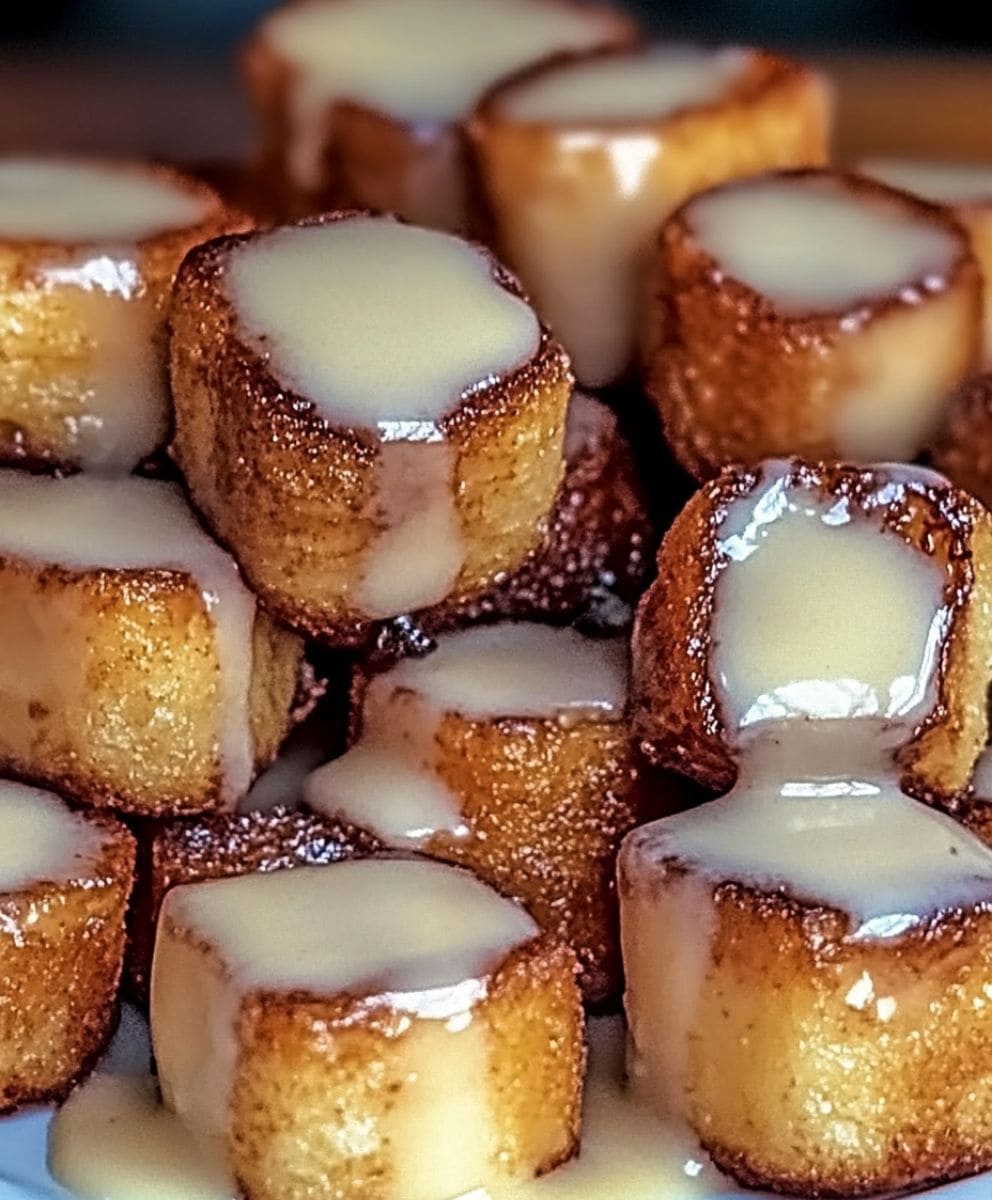 Cinnamon Roll French Toast Bites