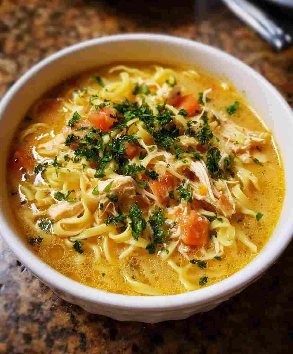 Crack Chicken Noodle Soup