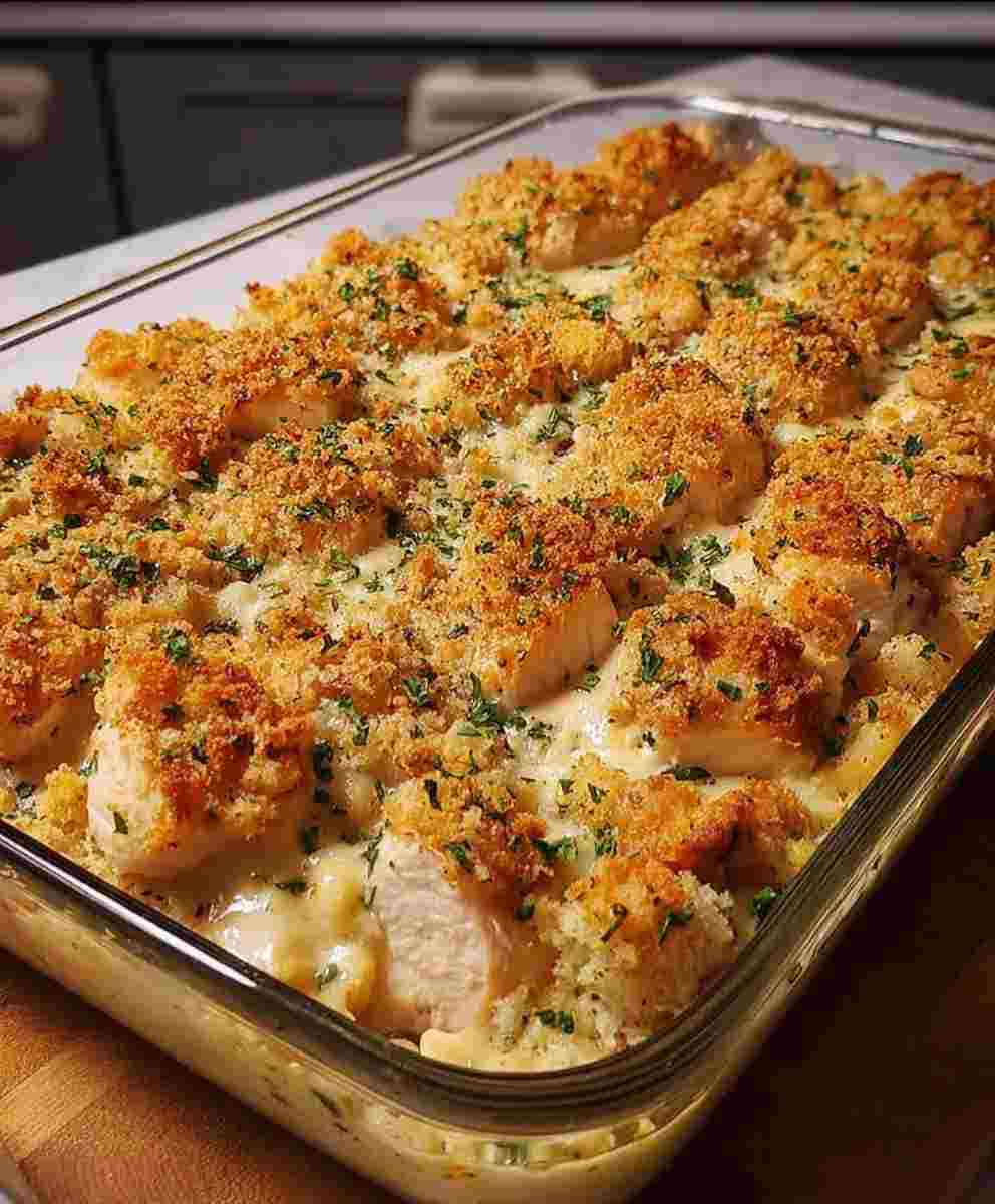 Creamy Chicken Stuffing Bake