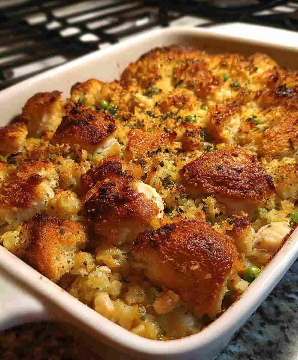 Dolly’s Chicken and Stuffing Casserole