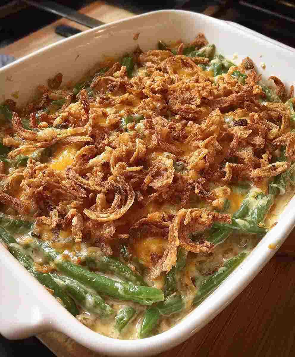 Easy Campbell’s Green Bean Casserole
