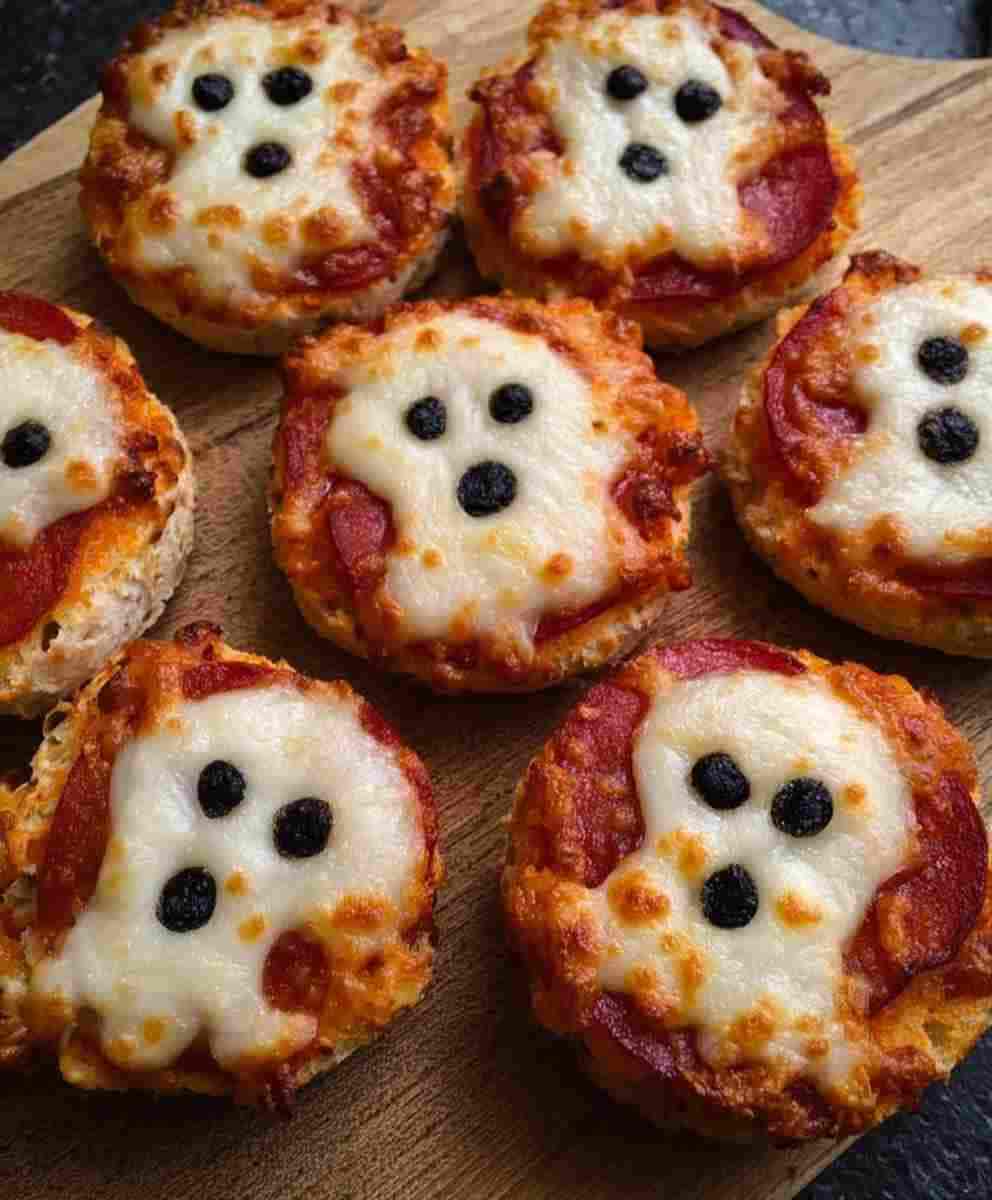 Ghost Pizza Bagels