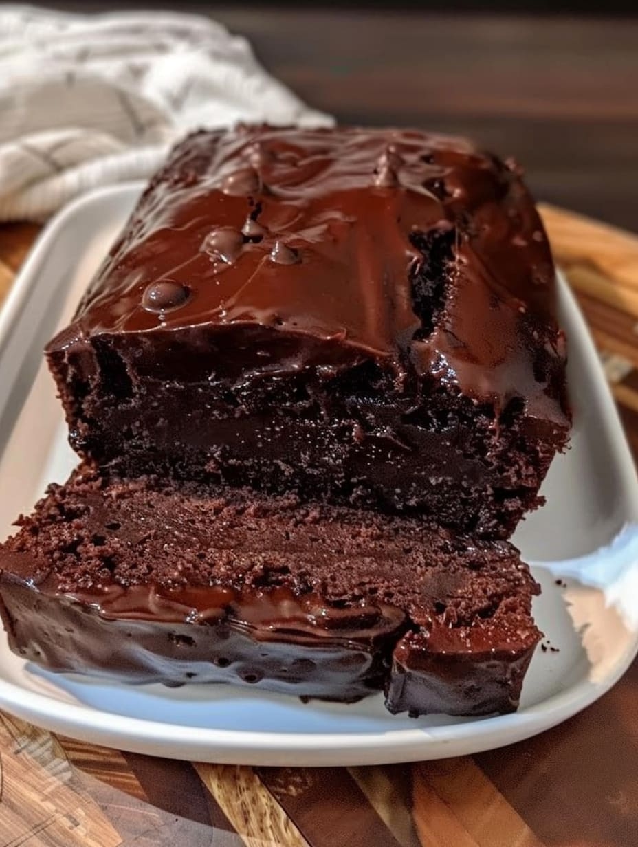 Hot Fudge Brownie Bread