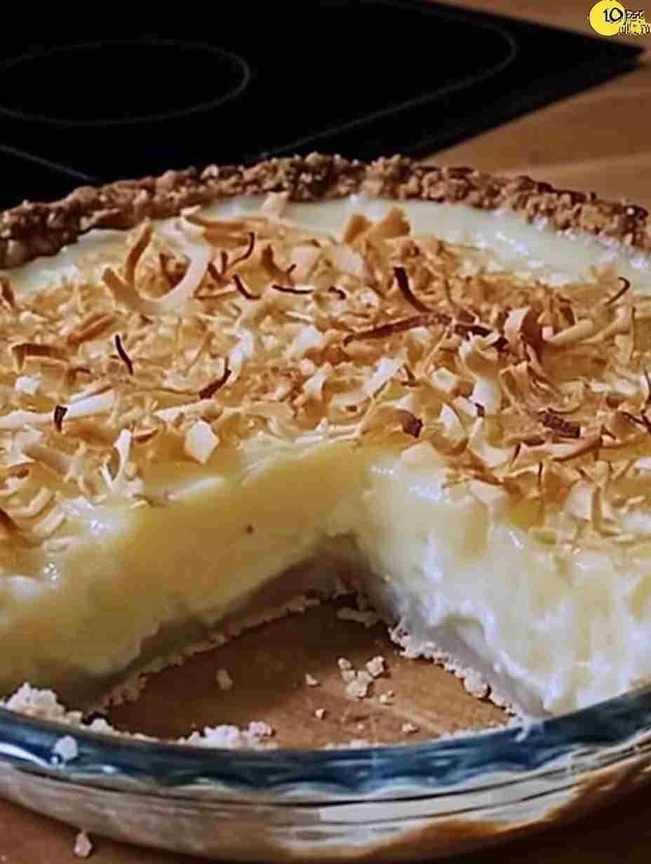 Magic Coconut Custard Pie