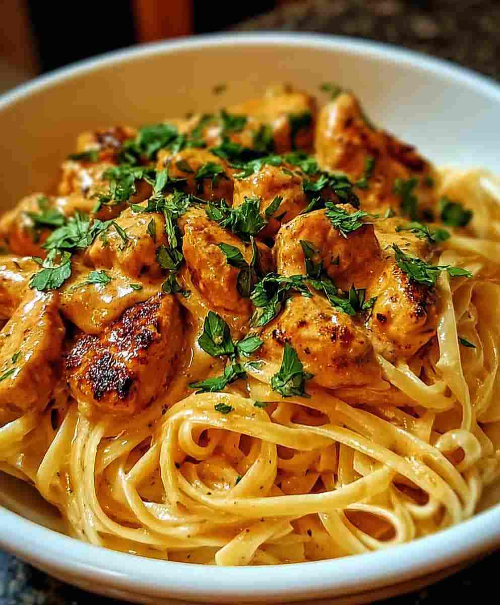 Juicy Cowboy Butter Chicken Linguine