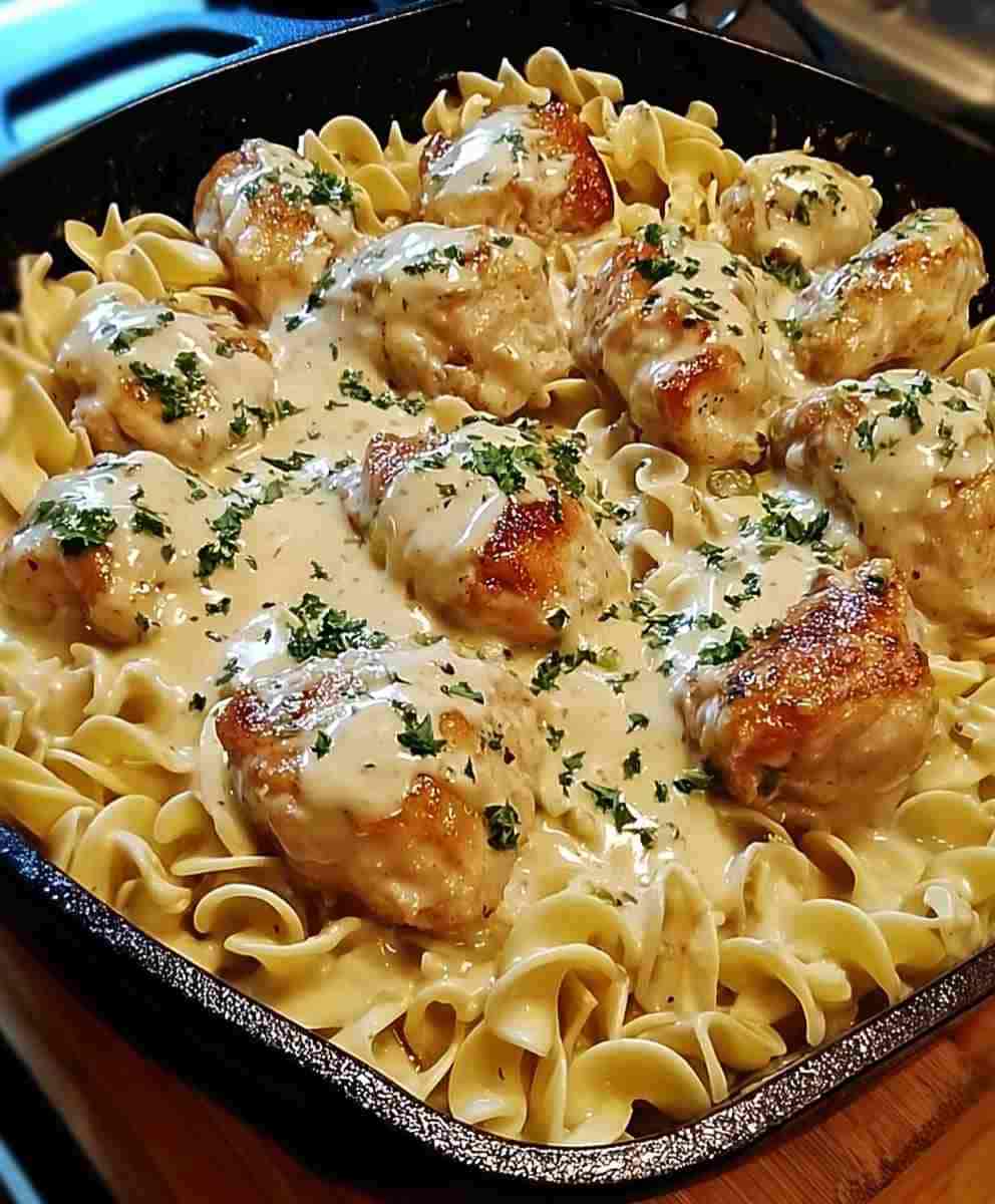 One-Pan Chicken with Buttered Noodles
