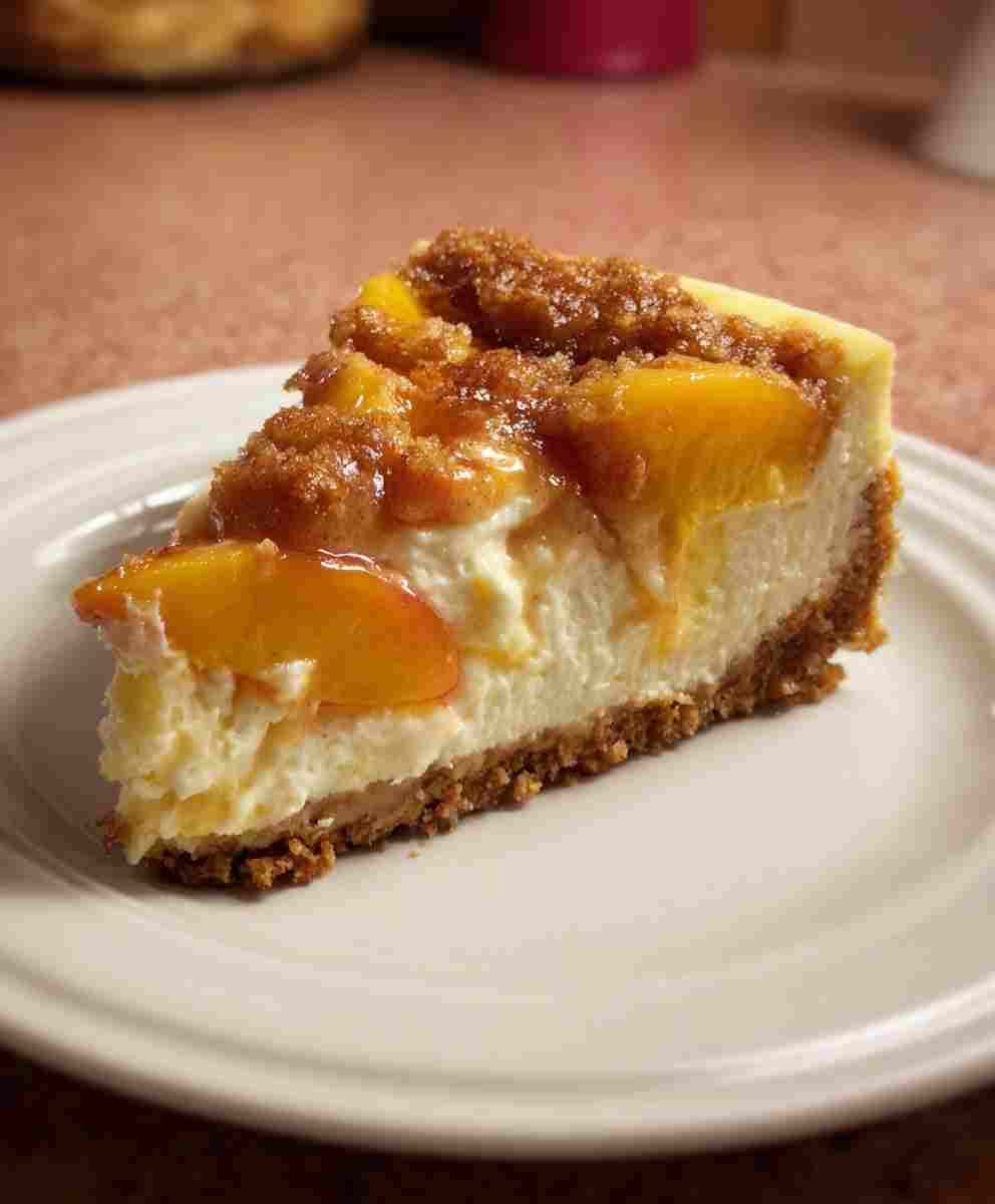 Peach Cobbler Cheesecake