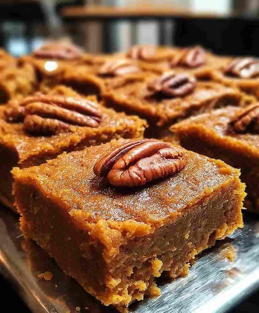Pumpkin Pecan Blondies