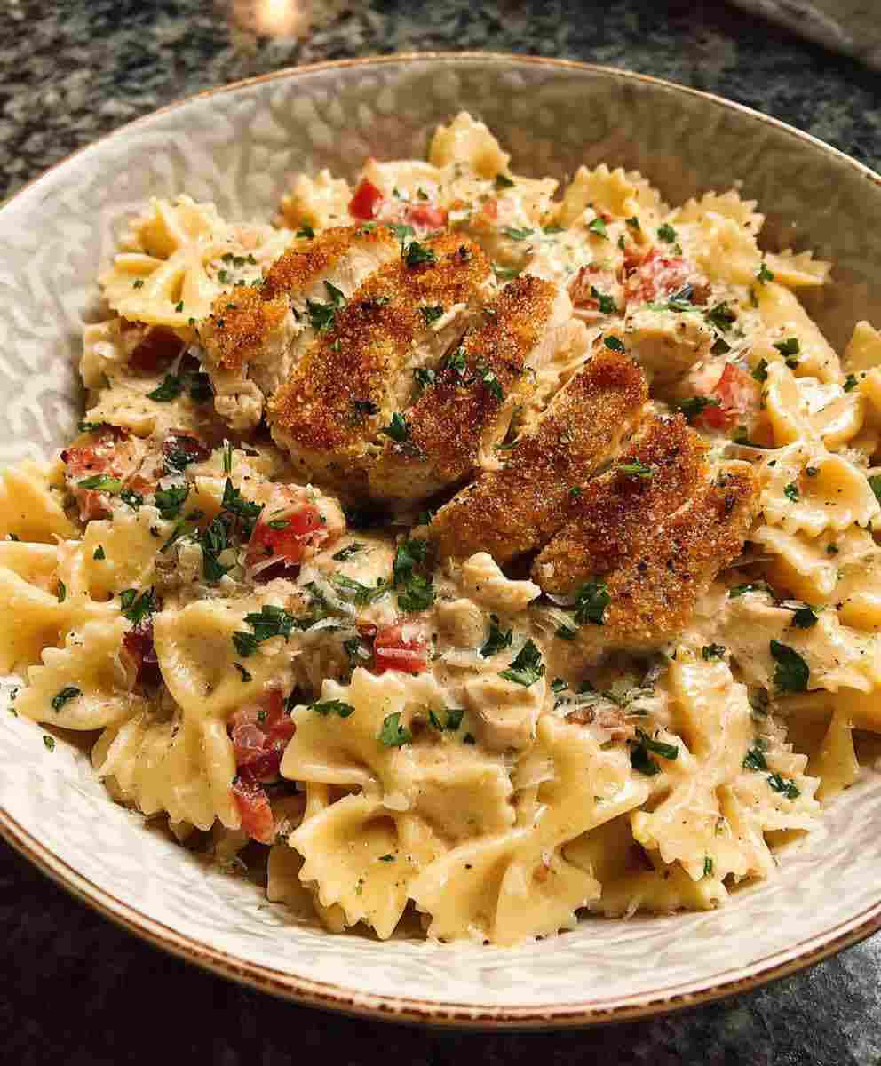 Southern Style Creamy Parmesan Chicken Pasta