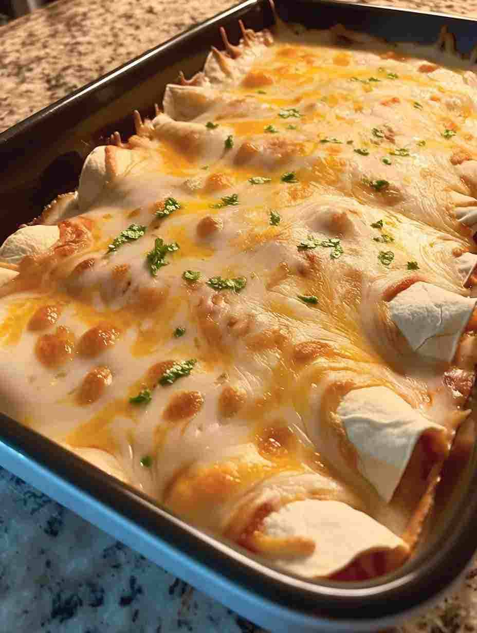 White Chicken Enchiladas