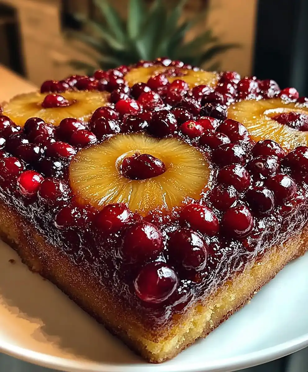 Cranberry Pineapple Upside Down Cake