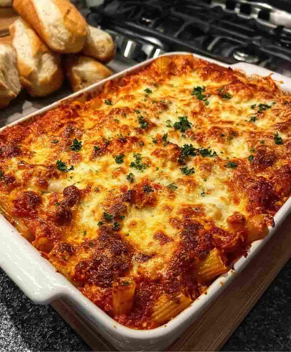 Dump-and-Bake Chicken Parmesan Casserole