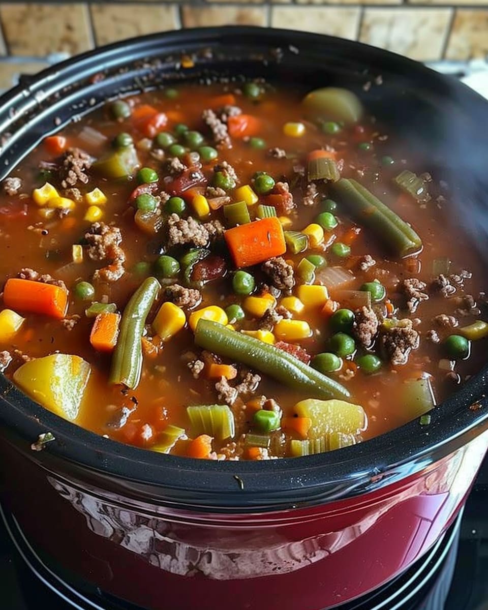Hearty Crock Pot Cowboy Soup