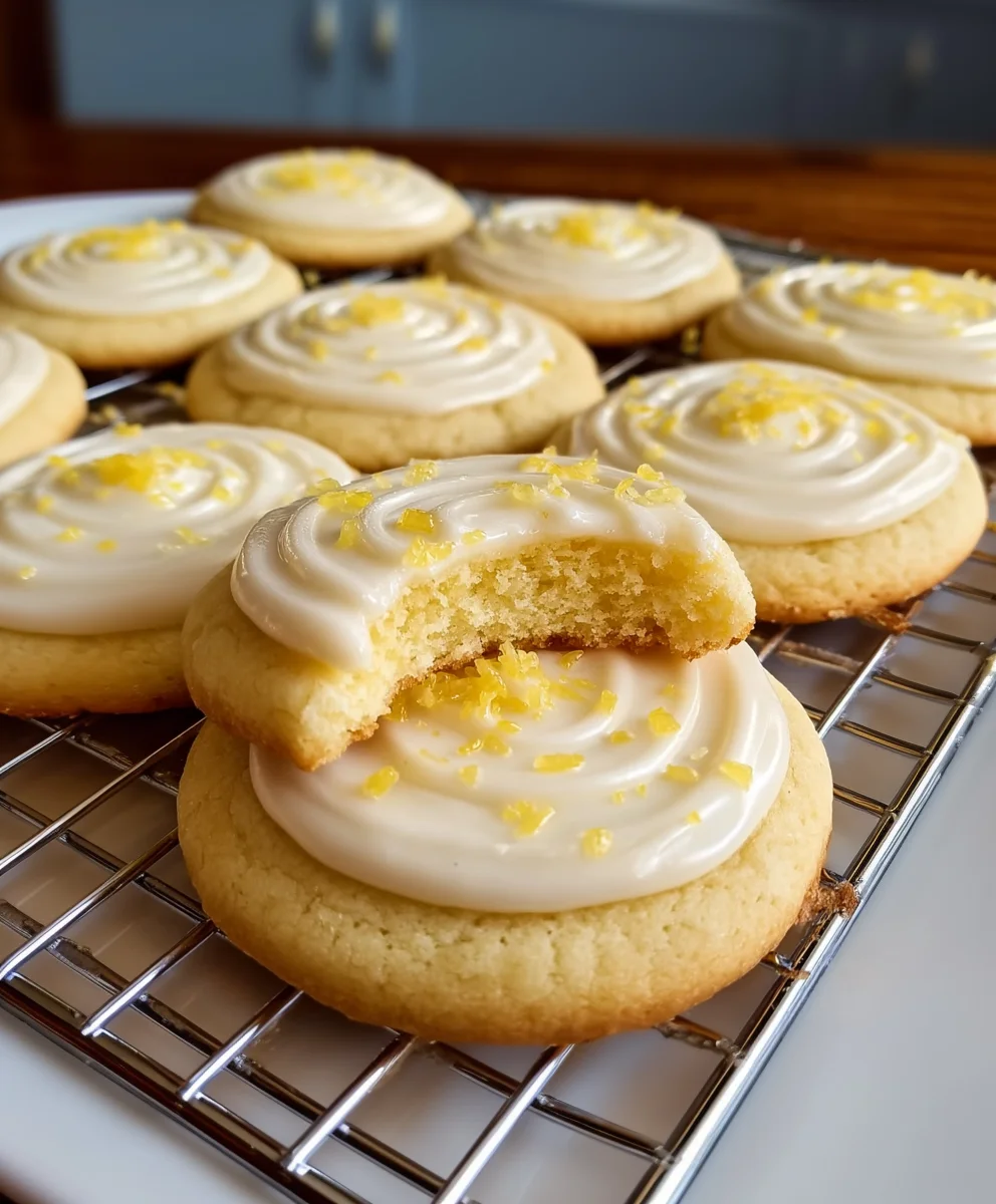 Zesty Lemon Frosted Cookies